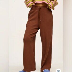 Lucy & Yak Larson Wide Leg Pant - Waffle fabric